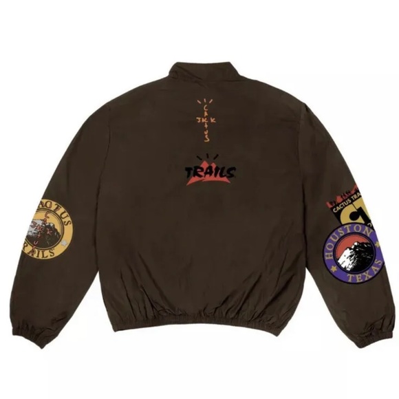 NIP 2020 Travis Scott Cactus Trails Jack Half-Zip Windbreaker Brown L Deadstock - Picture 5 of 6